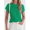 imagePRETTYGARDEN Womens 2026 Spring Fashion Sweater Vest Business Casual Crochet Tops Cap Sleeve Knit Shirt Beach Summer OutfitsLight Green