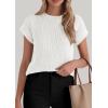 imagePRETTYGARDEN Womens 2026 Spring Fashion Sweater Vest Business Casual Crochet Tops Cap Sleeve Knit Shirt Beach Summer OutfitsWhite