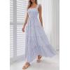 imagePRETTYGARDEN Womens 2026 Summer Casual Maxi Dresses Striped Square Neck Sleeveless Boho Flowy Sundress Beach Vacation ClothesBlue