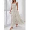 imagePRETTYGARDEN Womens 2026 Summer Casual Maxi Dresses Striped Square Neck Sleeveless Boho Flowy Sundress Beach Vacation ClothesBrown