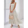 imagePRETTYGARDEN Womens 2026 Summer Casual Maxi Dresses Striped Square Neck Sleeveless Boho Flowy Sundress Beach Vacation ClothesBrown