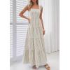 imagePRETTYGARDEN Womens 2026 Summer Casual Maxi Dresses Striped Square Neck Sleeveless Boho Flowy Sundress Beach Vacation ClothesBrown