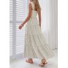 imagePRETTYGARDEN Womens 2026 Summer Casual Maxi Dresses Striped Square Neck Sleeveless Boho Flowy Sundress Beach Vacation ClothesBrown
