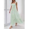 imagePRETTYGARDEN Womens 2026 Summer Casual Maxi Dresses Striped Square Neck Sleeveless Boho Flowy Sundress Beach Vacation ClothesGreen