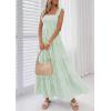 imagePRETTYGARDEN Womens 2026 Summer Casual Maxi Dresses Striped Square Neck Sleeveless Boho Flowy Sundress Beach Vacation ClothesGreen