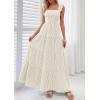 imagePRETTYGARDEN Womens 2026 Summer Casual Maxi Dresses Striped Square Neck Sleeveless Boho Flowy Sundress Beach Vacation ClothesKhaki