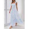 imagePRETTYGARDEN Womens 2026 Summer Casual Maxi Dresses Striped Square Neck Sleeveless Boho Flowy Sundress Beach Vacation ClothesLight Blue