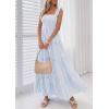 imagePRETTYGARDEN Womens 2026 Summer Casual Maxi Dresses Striped Square Neck Sleeveless Boho Flowy Sundress Beach Vacation ClothesLight Blue