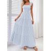 imagePRETTYGARDEN Womens 2026 Summer Casual Maxi Dresses Striped Square Neck Sleeveless Boho Flowy Sundress Beach Vacation ClothesLight Blue