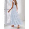imagePRETTYGARDEN Womens 2026 Summer Casual Maxi Dresses Striped Square Neck Sleeveless Boho Flowy Sundress Beach Vacation ClothesLight Blue