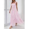 imagePRETTYGARDEN Womens 2026 Summer Casual Maxi Dresses Striped Square Neck Sleeveless Boho Flowy Sundress Beach Vacation ClothesPink