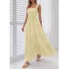 imagePRETTYGARDEN Womens 2026 Summer Casual Maxi Dresses Striped Square Neck Sleeveless Boho Flowy Sundress Beach Vacation ClothesYellow