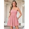 imagePRETTYGARDEN Womens 2026 Summer Rompers Dressy Casual Strapless Shorts One Piece Jumpsuits Date Night Beach Vacation OutfitsPink