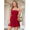 imagePRETTYGARDEN Womens 2026 Summer Rompers Dressy Casual Strapless Shorts One Piece Jumpsuits Date Night Beach Vacation OutfitsRed