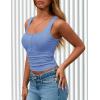 imagePRETTYGARDEN Womens 2026 Summer Tank Tops Ribbed Knit Slim Fit Sleeveless Henley Shirts Casual Basic Button Up BlouseLight Purple