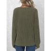 imagePRETTYGARDEN Womens Long Sleeve Henley Shirts 2026 Spring Casual Ribbed Tunic Tops Lightweight Sweaters Fashion ClothingArmy Green
