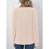 imagePRETTYGARDEN Womens Long Sleeve Henley Shirts 2026 Spring Casual Ribbed Tunic Tops Lightweight Sweaters Fashion ClothingBeige