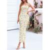 imagePRETTYGARDEN Womens Spring Formal Dress 2026 Summer Elegant Sleeveless Floral Lace Cocktail Wedding Guest Maxi Long DressesBeige Flowers