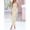 imagePRETTYGARDEN Womens Spring Formal Dress 2026 Summer Elegant Sleeveless Floral Lace Cocktail Wedding Guest Maxi Long DressesBeige Flowers