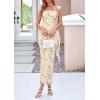 imagePRETTYGARDEN Womens Spring Formal Dress 2026 Summer Elegant Sleeveless Floral Lace Cocktail Wedding Guest Maxi Long DressesFloral Apricot