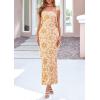 imagePRETTYGARDEN Womens Spring Formal Dress 2026 Summer Elegant Sleeveless Floral Lace Cocktail Wedding Guest Maxi Long DressesKhaki Floral
