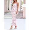 imagePRETTYGARDEN Womens Spring Formal Dress 2026 Summer Elegant Sleeveless Floral Lace Cocktail Wedding Guest Maxi Long DressesWhite Pink Flower
