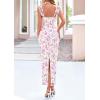 imagePRETTYGARDEN Womens Spring Formal Dress 2026 Summer Elegant Sleeveless Floral Lace Cocktail Wedding Guest Maxi Long DressesWhite Pink Flower
