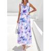 imagePRETTYGARDEN Womens Summer Floral Maxi Dresses 2026 Spring Sleeveless Cowl Neck Flowy Beach Vacation Wedding Guest Long DressFloral Purple Blue