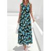imagePRETTYGARDEN Womens Summer Floral Maxi Dresses 2026 Spring Sleeveless Cowl Neck Flowy Beach Vacation Wedding Guest Long DressFlower Black Blue Green