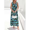 imagePRETTYGARDEN Womens Summer Floral Maxi Dresses 2026 Spring Sleeveless Cowl Neck Flowy Beach Vacation Wedding Guest Long DressFlower Black Blue Green