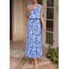 imagePRETTYGARDEN Womens Summer Floral Maxi Dresses 2026 Spring Sleeveless Cowl Neck Flowy Beach Vacation Wedding Guest Long DressWhite Blue Flower