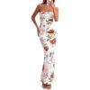 Floral White Multicolored