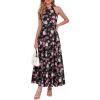 Floral Black Pink