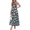 Floral Brown Blue