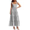 imagePRETTYGARDEN Womens 2026 Summer Casual Maxi Dresses Striped Square Neck Sleeveless Boho Flowy Sundress Beach Vacation ClothesBlack
