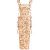imagePRETTYGARDEN Womens Spring Formal Dress 2026 Summer Elegant Sleeveless Floral Lace Cocktail Wedding Guest Maxi Long DressesKhaki Floral