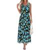 Flower Black Blue Green