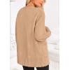 imagePRETTYGARDEN Womens 2024 Fall Fashion Knit Cardigan Sweaters Long Sleeve V Neck Open Front Winter Sweater Jacket with Scarf