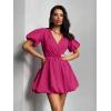 imagePRETTYGARDEN Womens Casual Rose Red Medium