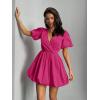 imagePRETTYGARDEN Womens Casual Rose Red Medium
