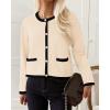 imagePRETTYGARDEN Womens Knit Cardigan Sweaters 2024 Fall Fashion Long Sleeve Button Down Shirts Tops Blouse
