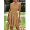 imagePRETTYGARDEN Womens Summer Dresses 2026 Sleeveless V Neck Eyelet Hollow Out Swing A Line Beach Vacation Sun DressKhaki