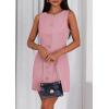 imagePRETTYGARDEN Work Dresses for Women 2026 Summer Business Formal Short Dress Sleeveless Button Down Elegant Office OutfitsPink