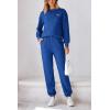 imagePRETTYGARDEN Lounge Sets For Women Fall 2024 Matching Sets Clothing 2 Piece Outfits Long Sleeve Tracksuit Textured Sets BlueMedium
