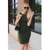 imagePRETTYGARDEN Women Bodycon Midi Dress 2026 Summer Spring Casual Vacation Sundress Fitted Sleeveless Tank DressesArmy Green