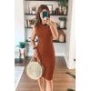 imagePRETTYGARDEN Women Bodycon Midi Dress 2026 Summer Spring Casual Vacation Sundress Fitted Sleeveless Tank DressesBrick Red