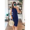 imagePRETTYGARDEN Women Bodycon Midi Dress 2026 Summer Spring Casual Vacation Sundress Fitted Sleeveless Tank DressesDark Blue