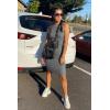 imagePRETTYGARDEN Women Bodycon Midi Dress 2026 Summer Spring Casual Vacation Sundress Fitted Sleeveless Tank DressesGrey