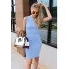 imagePRETTYGARDEN Women Bodycon Midi Dress 2026 Summer Spring Casual Vacation Sundress Fitted Sleeveless Tank DressesLight Blue