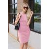imagePRETTYGARDEN Women Bodycon Midi Dress 2026 Summer Spring Casual Vacation Sundress Fitted Sleeveless Tank DressesPink